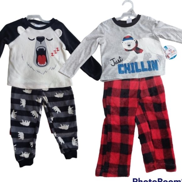 3 Piece-Dino Member's Mark Children's long Sleeve Pajama Set - Picture 1 of 9